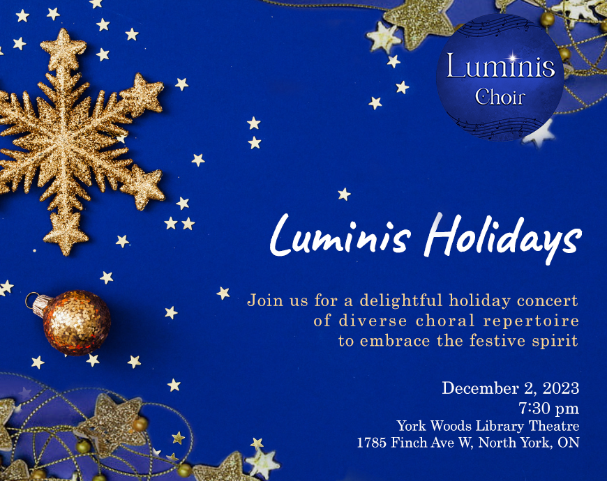 Luminis Holidays event poster