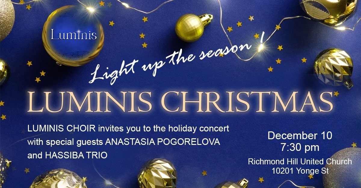 Luminis Christmas event poster