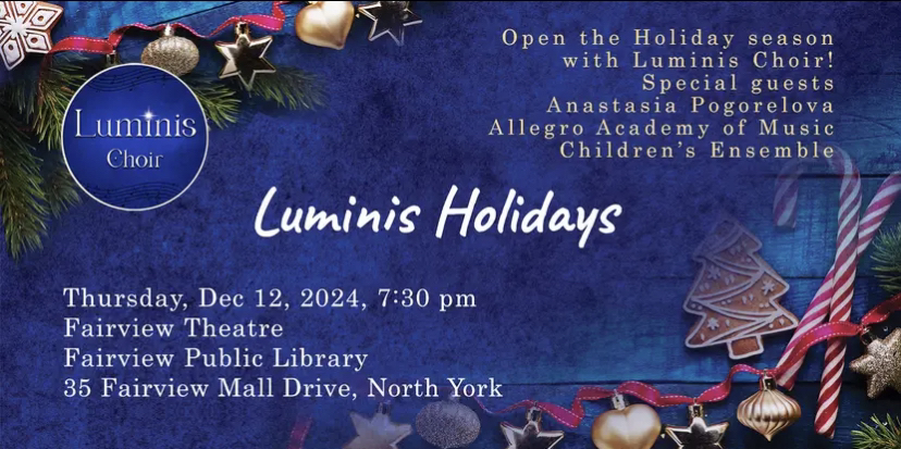Luminis Holidays event poster
